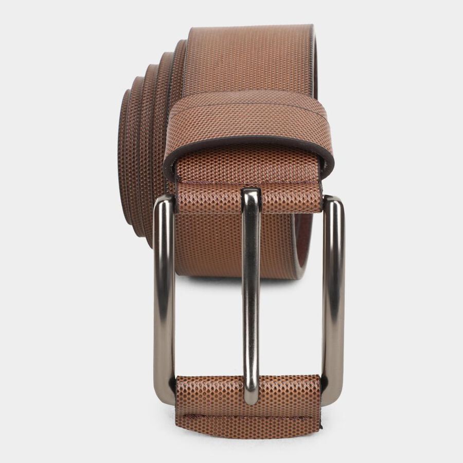 Men's Brown Polyurethane Formal Belt, , large image number null