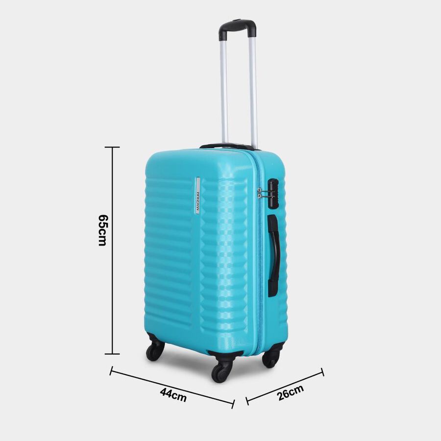 4-Wheel Light Blue Polypropylene Hard Case Trolley, Small + Medium + Large, , large image number null