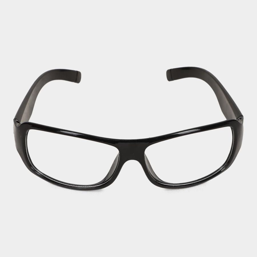 Men's Plastic Clear Glass Sport Sunglasses, , large