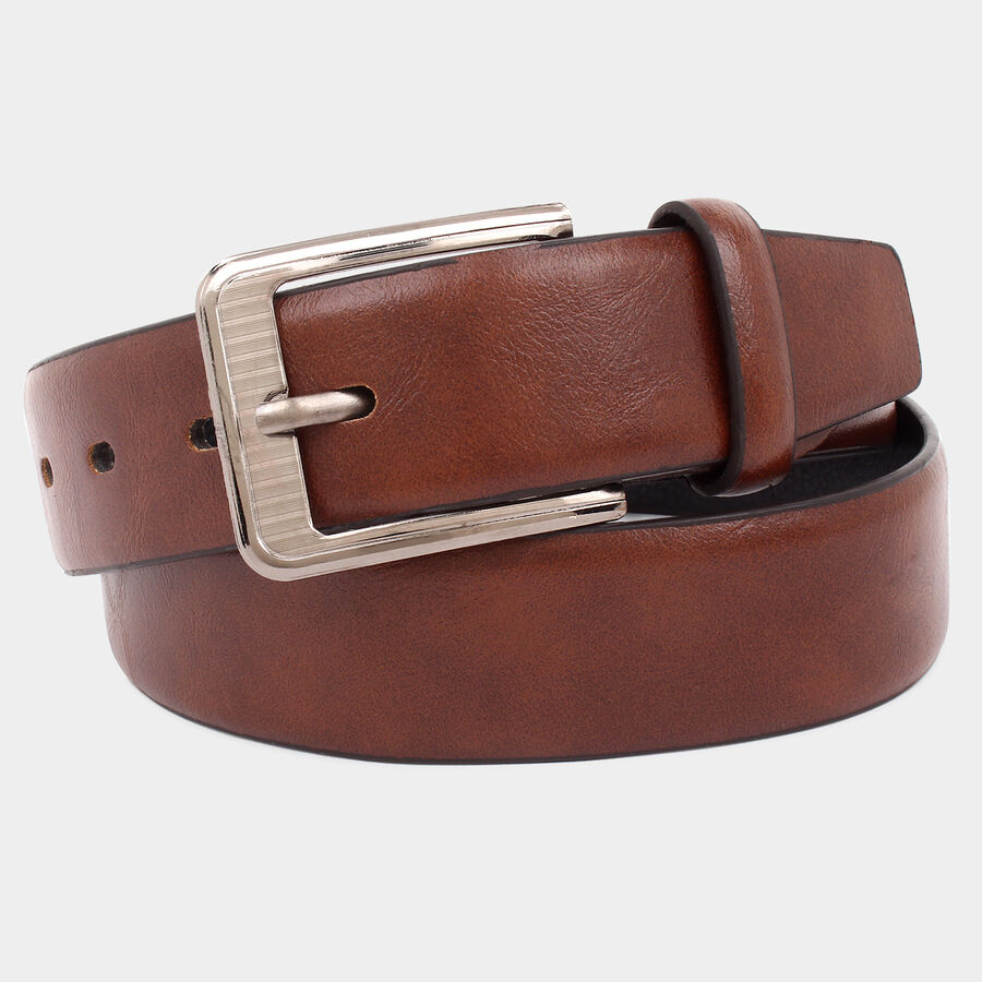 Men's Polyurethane Casual Belt, Size 32, Smooth/Plain, , large image number null