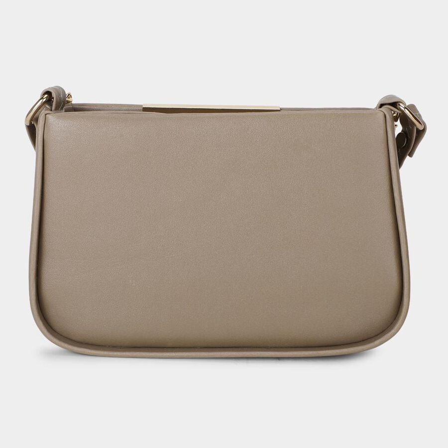Woman's Beige Polyurethane Bag, , large