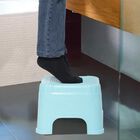Blue Plastic Bath Stool, , small