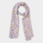 Women's Blue Polyester Scarf, , small image number null