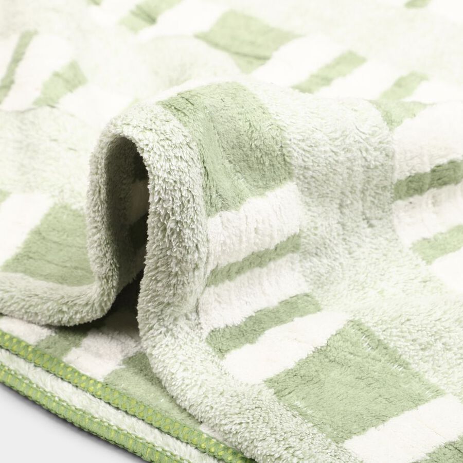 280 GSM Green Microfiber Bath Towel, , large