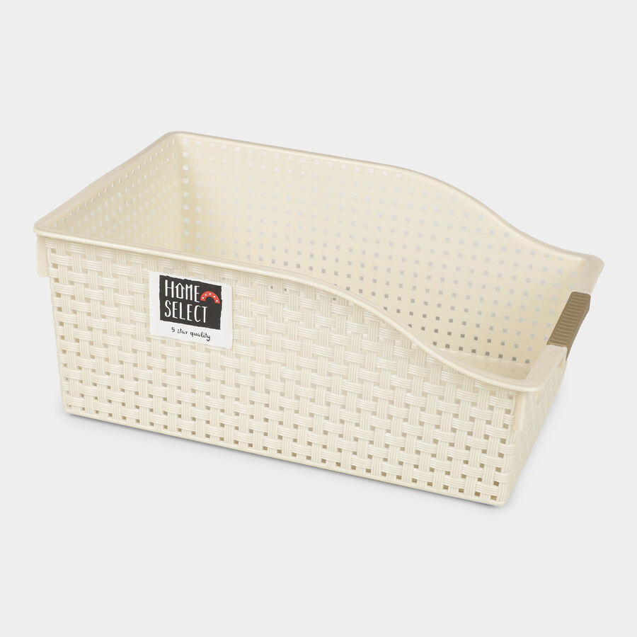 Beige Mint Plastic Basket, , large image number null