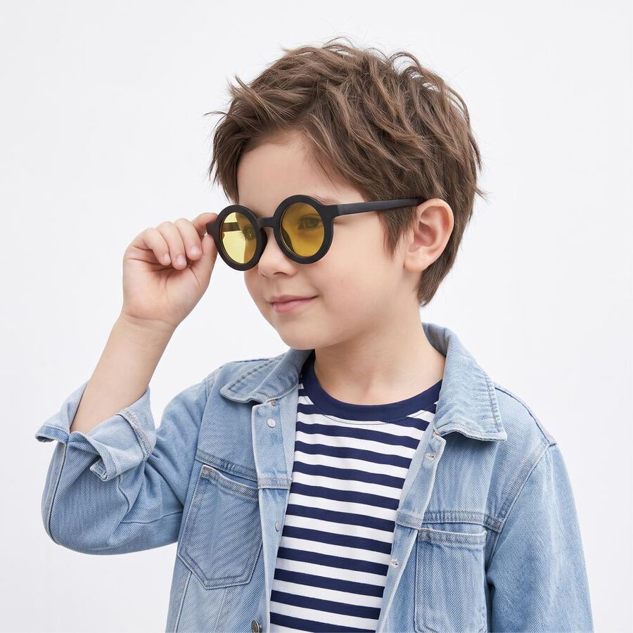 Kid's Plastic Yellow Sunglasses, , large