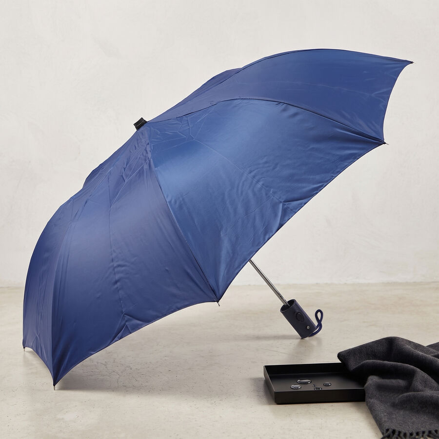 Navy Blue Polyester Umbrella, , large