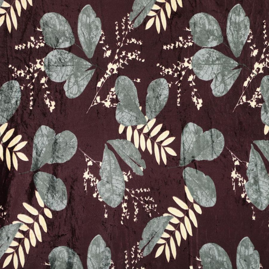 Maroon Microfiber Blanket, , large image number null