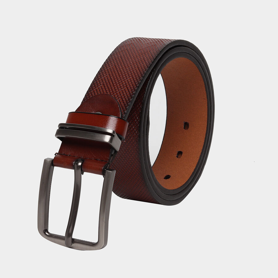 Men's Brown Polyurethane Casual Belt, , large image number null