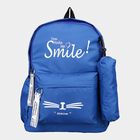 Women's Navy Blue Polyurethane Backpack, , small image number null