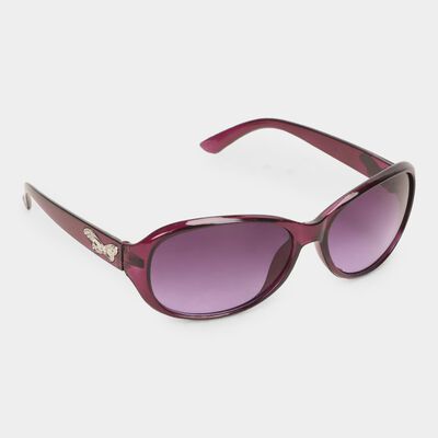 Women's Plastic Gradient Round Sunglasses