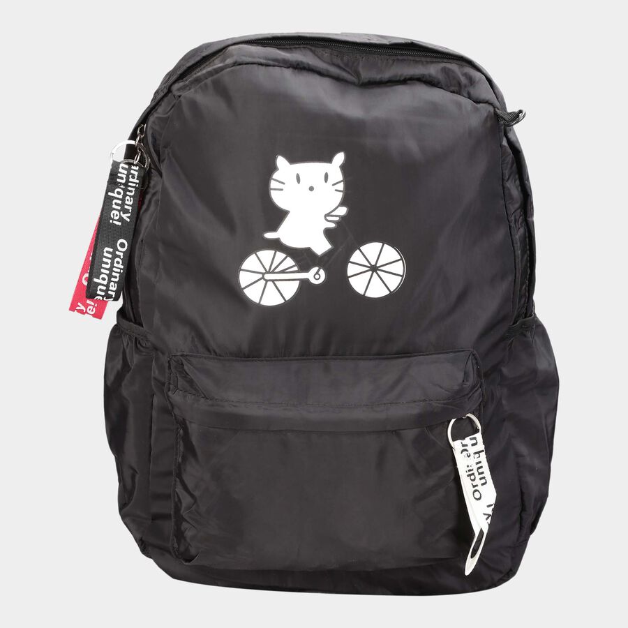 Women's Printed Polyurethane Backpack, , large image number null