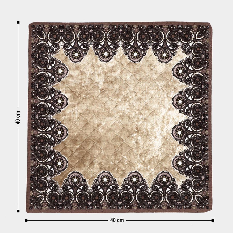 Brown Microfiber Cushion Cover, , large image number null