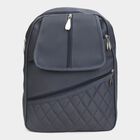 Women's Blue Polyurethane Backpack, , small image number null