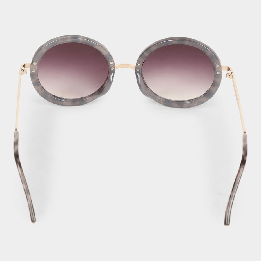 Women's Plastic Gradient Round Sunglasses, , large image number null