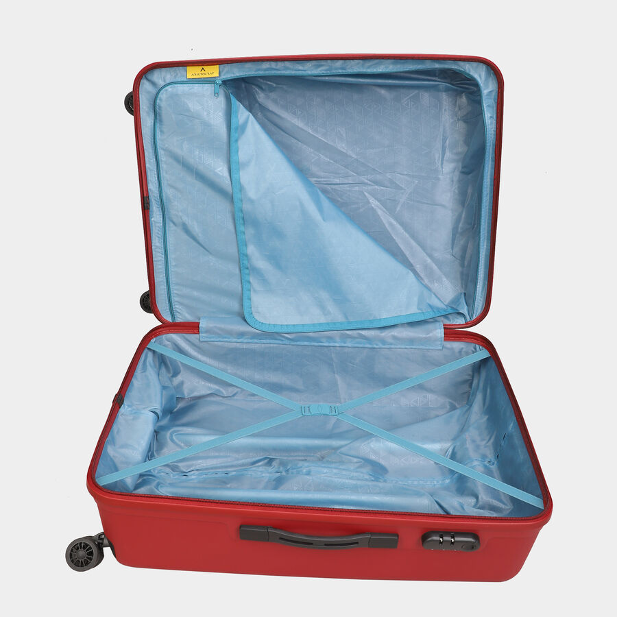 8-Wheel Red PVC Matee Hard Case Trolley, Small + Medium + Large, , large image number null