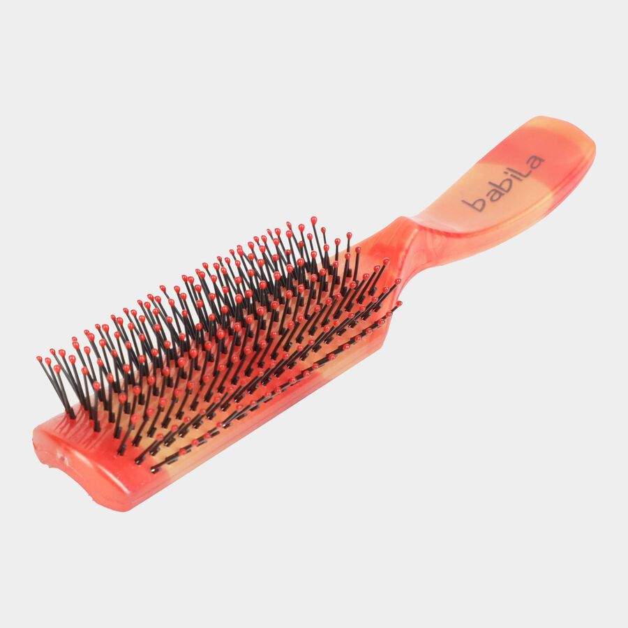 Plastic Hair Brush, Brown, , large image number null