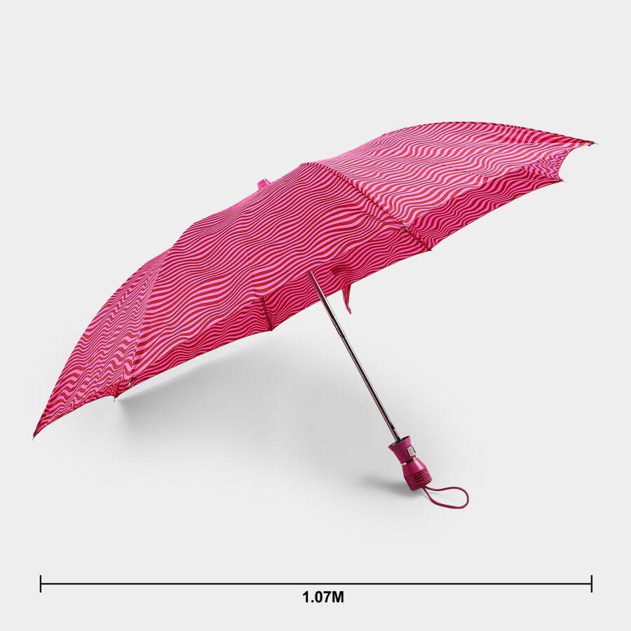 Woman's Pink Polyester Umbrella, , large