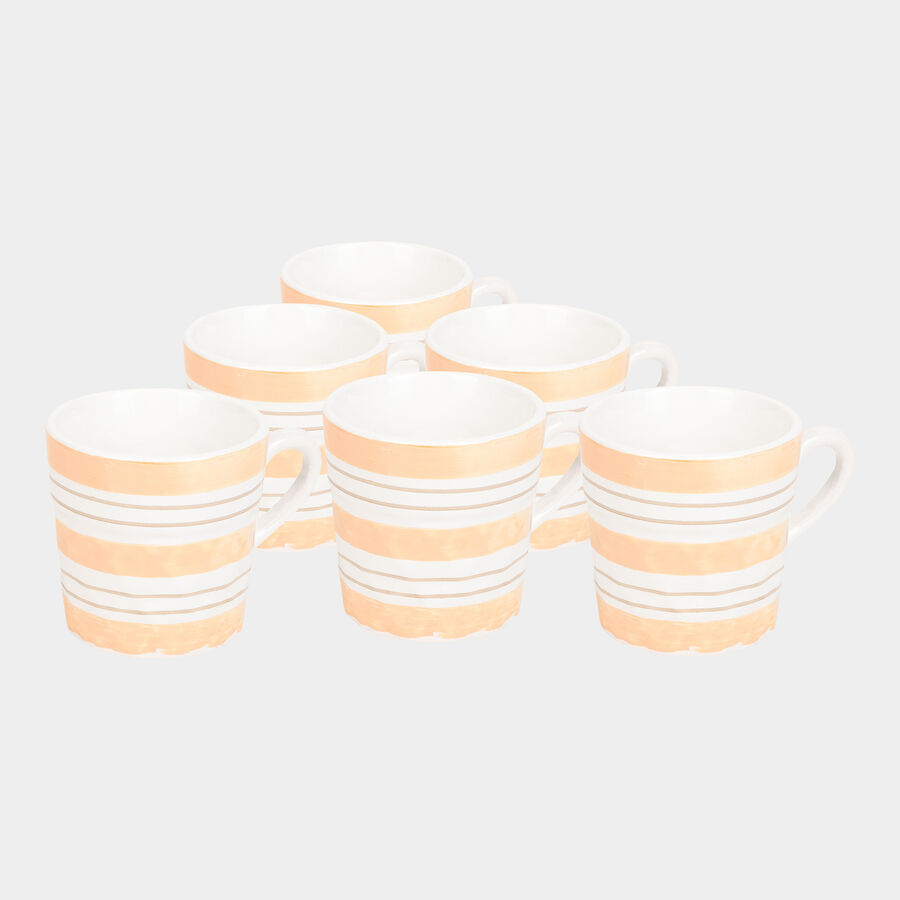 120ml Stoneware Cup, Set of 6, , large