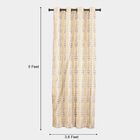 5ft. Bedroom Beige Printed Eyelet Window Curtains, , small image number null