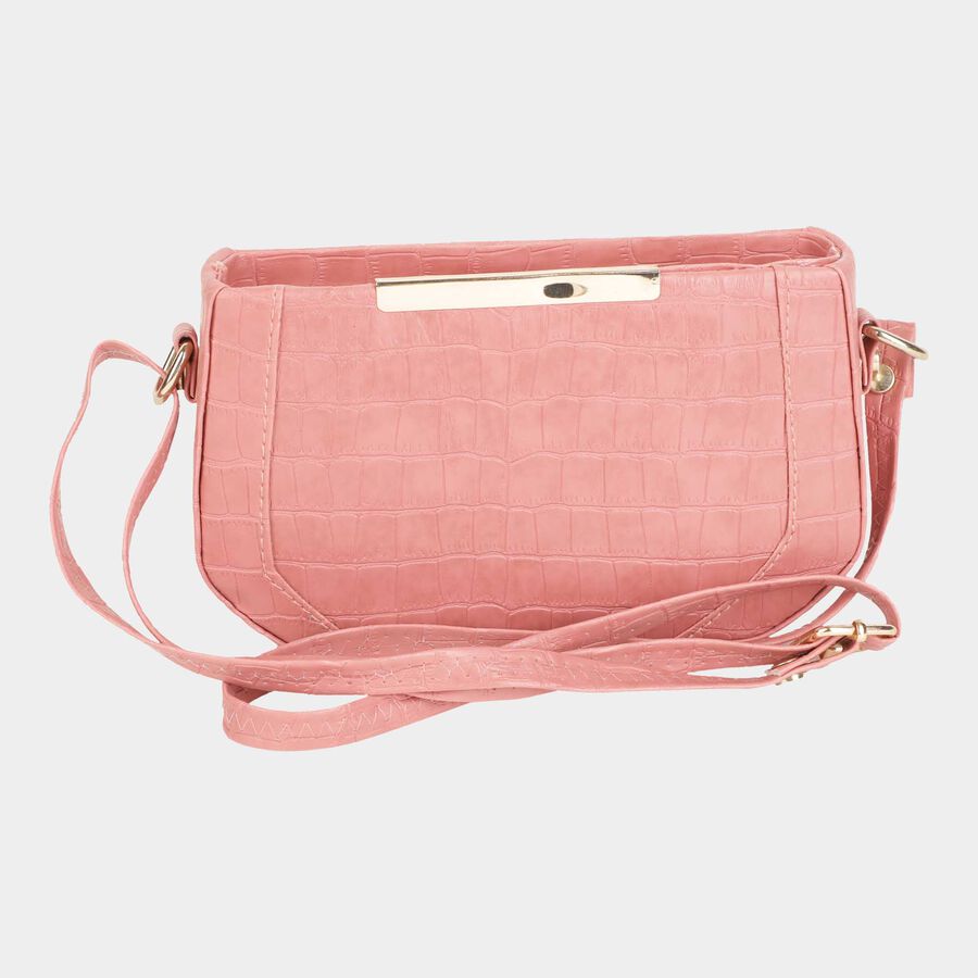 Women's Polyurethane Zipper Sling Bag, , large image number null