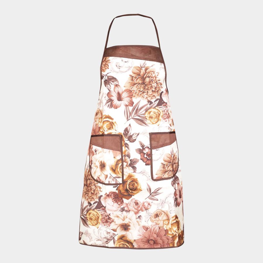 Brown Cotton Blend Apron, , large image number null
