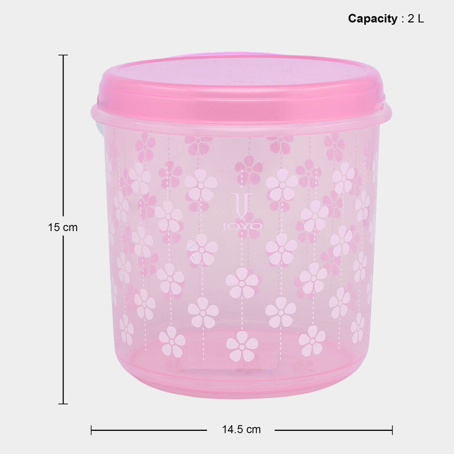 Air-Tight Plastic Container, Set of 4 - 250 ml | 500 ml | 1 L | 2 L, , large image number null