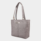 Women's Grey Polyurethane Tote Bag, , small image number null