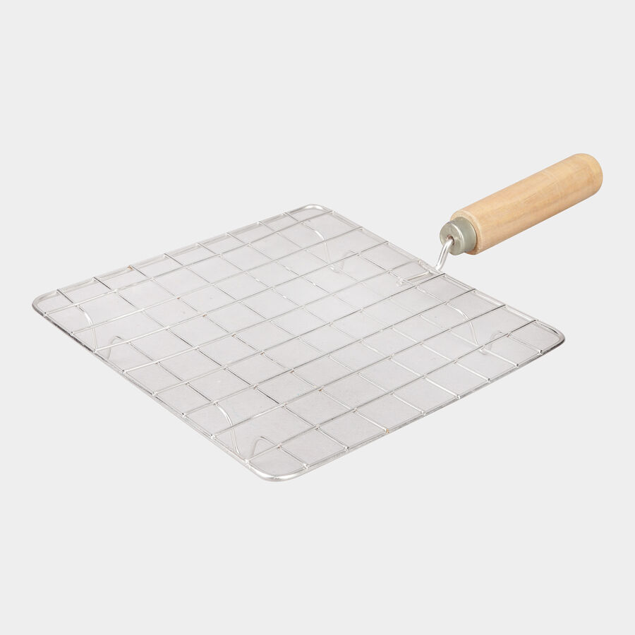 Stainless Steel Wire Roaster With Wooden Handle, , large image number null