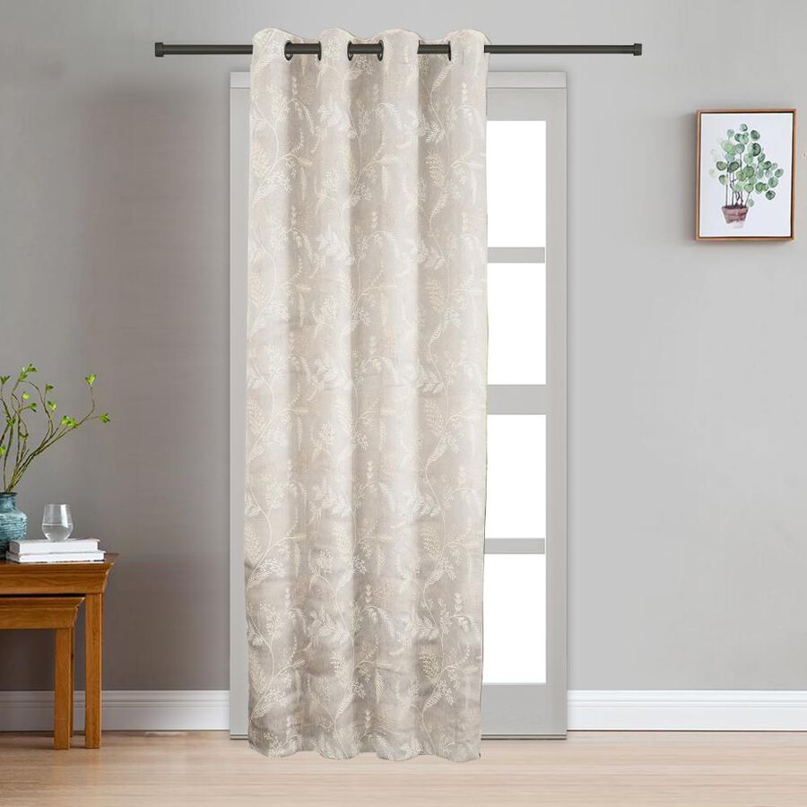 7ft. Grey Polyester Curtain, , large