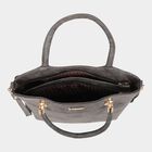 Women's Polyurethane Satchel, Quilted, Medium Size, , small image number null