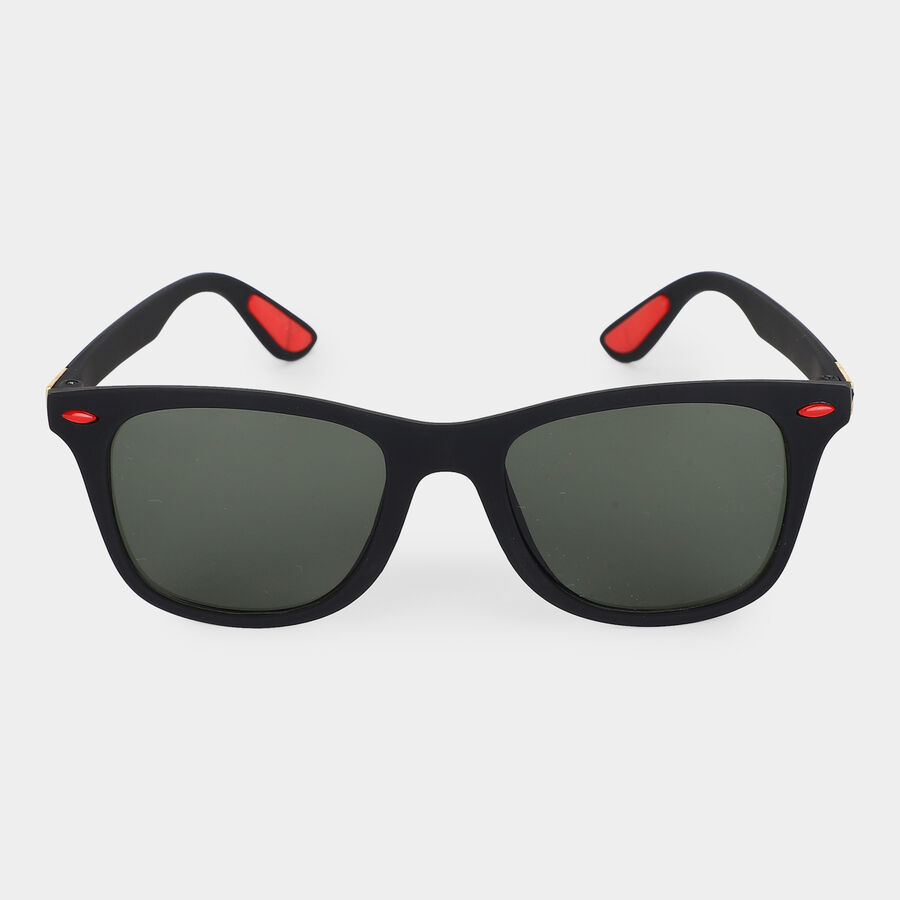 Men's Black Plastic Sunglasses, , large
