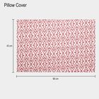 Pink Cotton Blend Double Bedsheet with Pillow Cover, , small