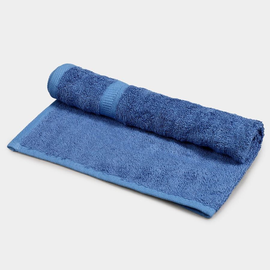 480 GSM Blue Cotton Hand Towel, , large