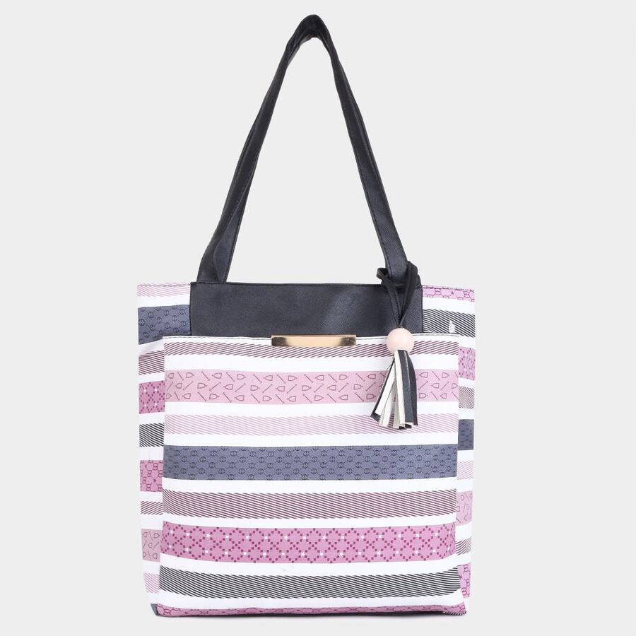 Women's Grey Polyurethane Hand Bag, , large image number null