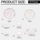 40 पीस. मेलामाइन डिनर सेट, , small