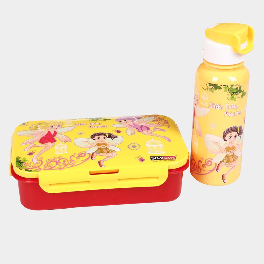 Plastic Lunch Box with Water Bottle, , large image number null
