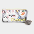 Women's Beige PolyurethaneLong Wallet, , small