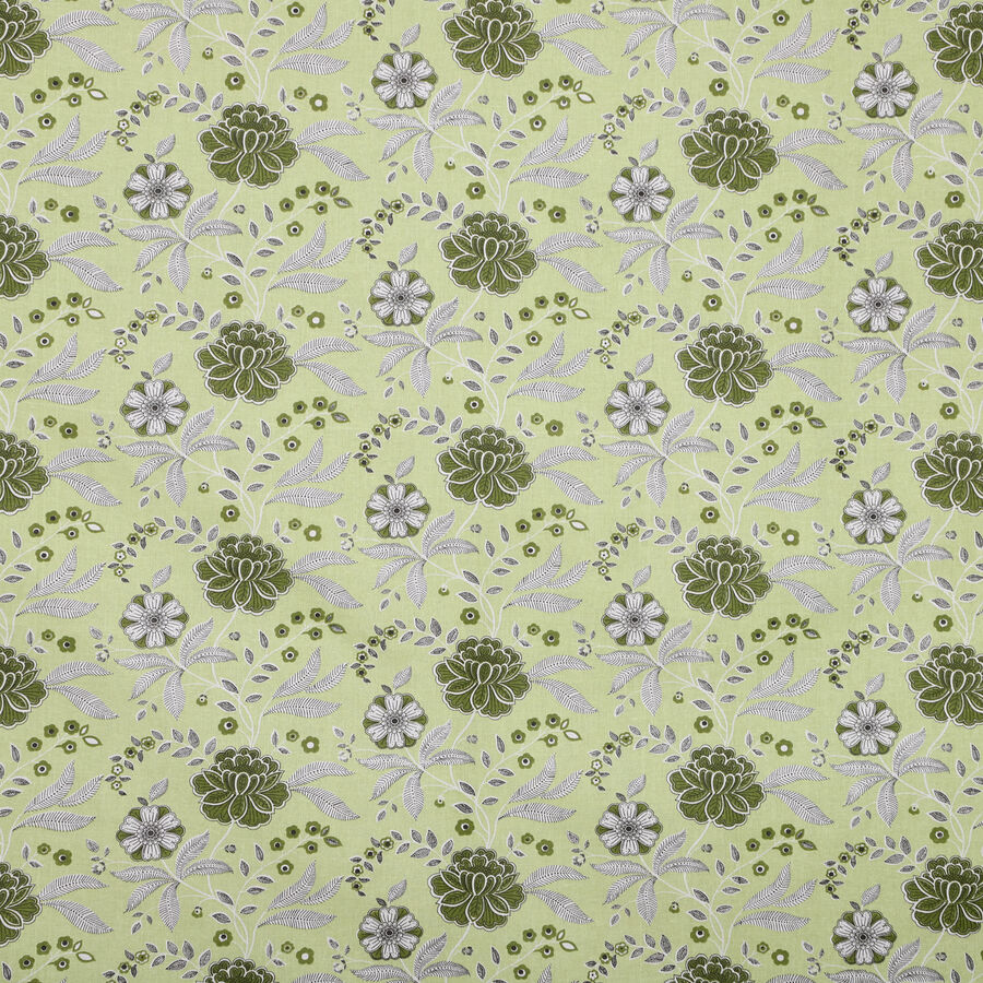 Green Polycotton Double Bedsheet With Pillow Cover, , large image number null