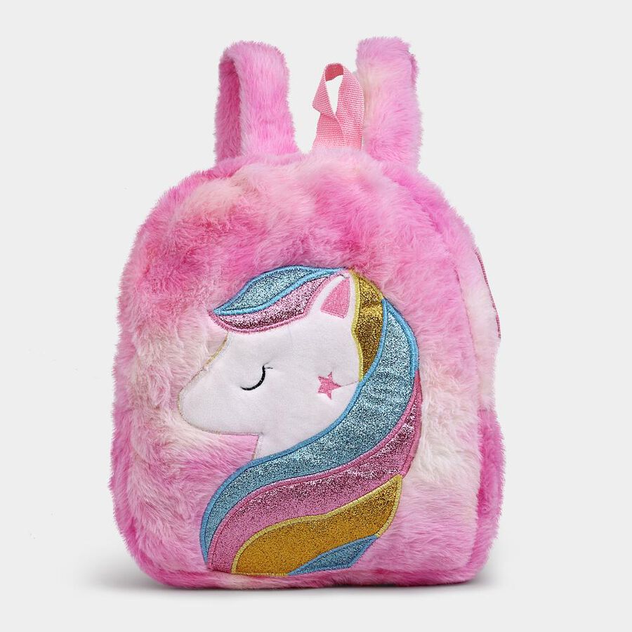 Kid's Pink Polyester Backpack, , large image number null