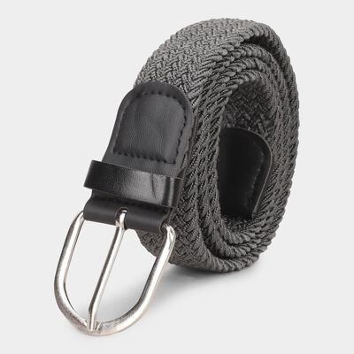 Men Grey Pu Casual Belt