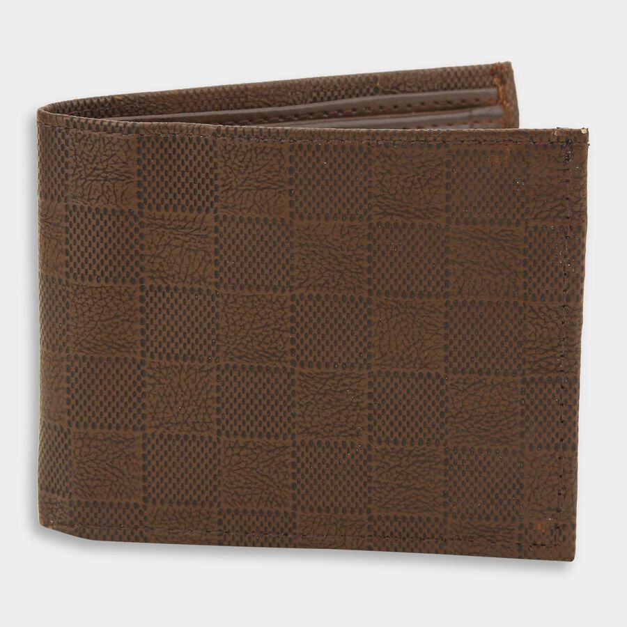 Men PU Brown Wallet, , large image number null