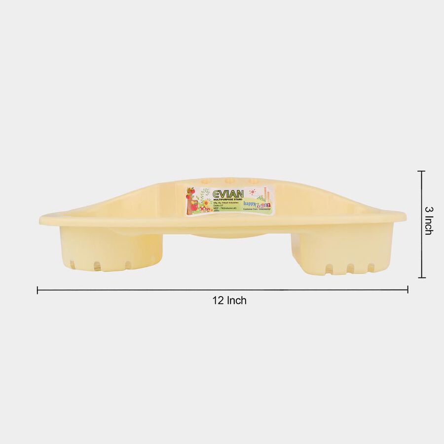 Ivory Plastic Bathroom Stand, , large image number null