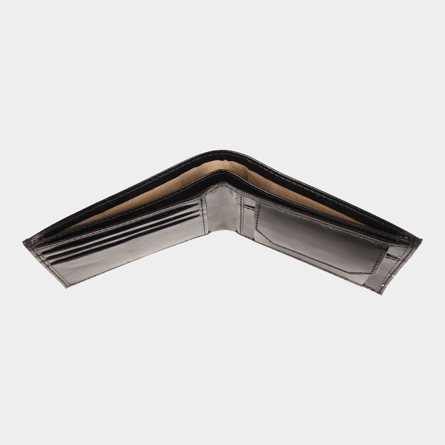 Men's Black Polyurethane Wallet, , large image number null