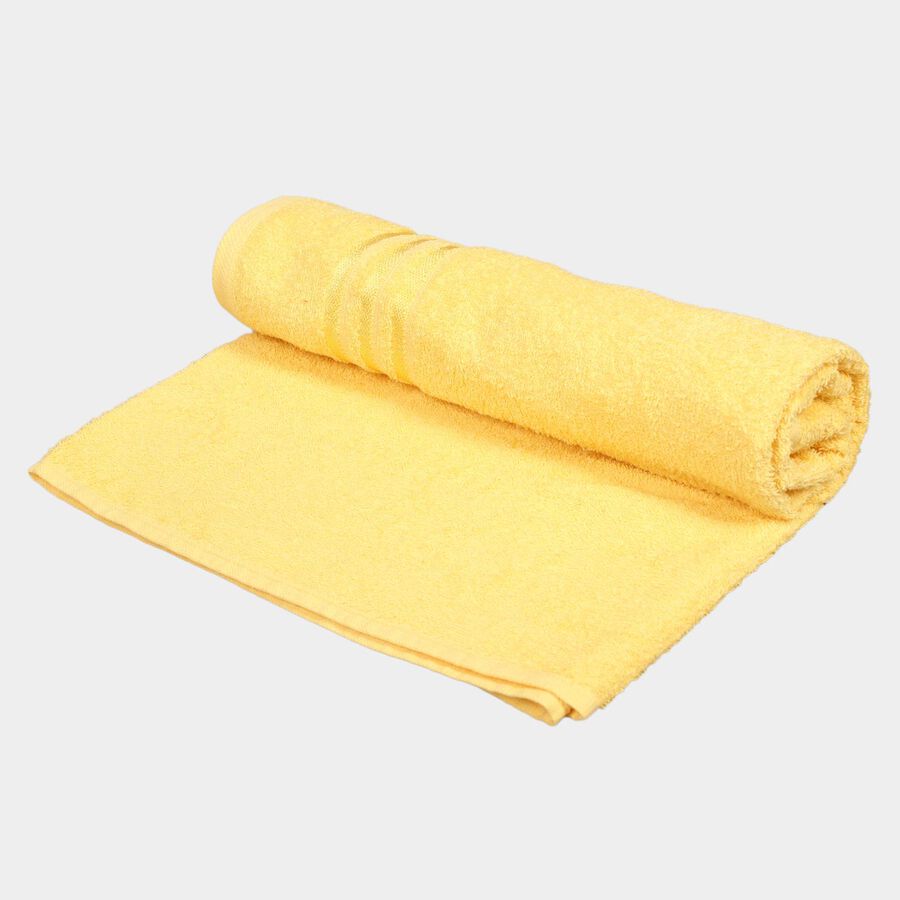300 GSM Yellow Cotton Bath Towel, , large image number null