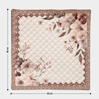 Beige Polyester Cushion Cover, , small image number null