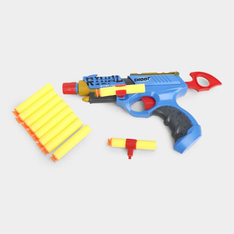 Kid's Plastic Toy Gun, 11 Soft Bullets, , large image number null