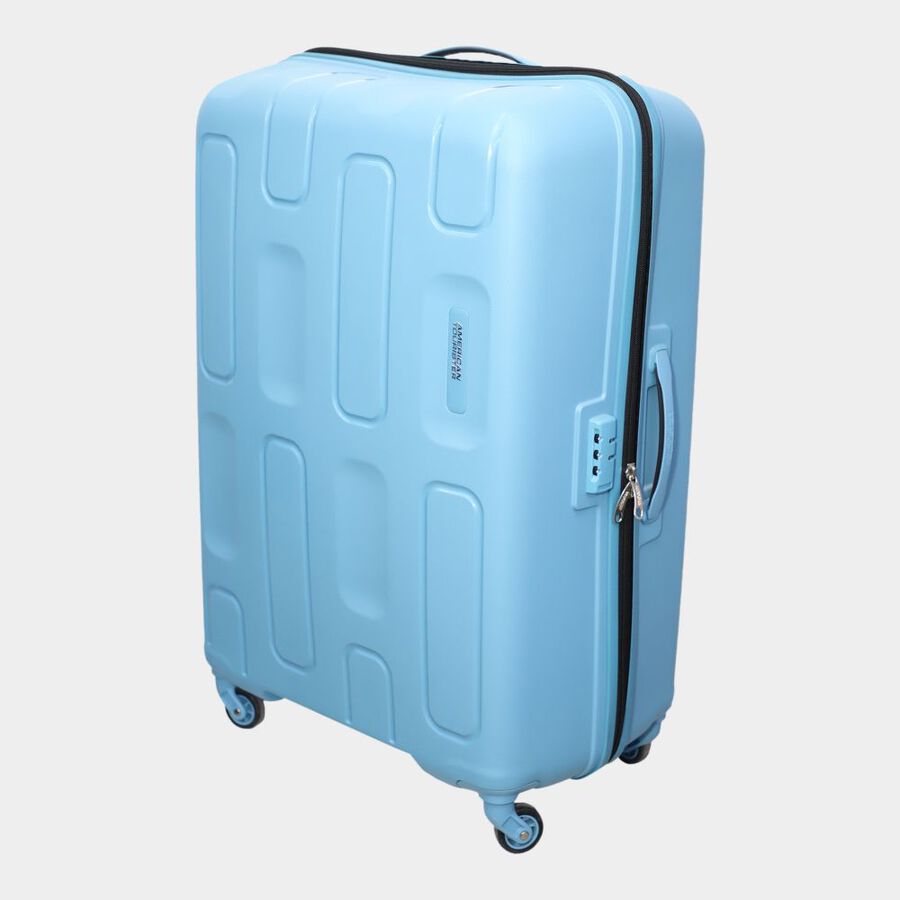 4-Wheel Light Blue PVC Matee Hard Case Trolley, Large, , large image number null