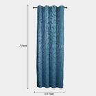 7ft. Dark Blue Microfiber Door Curtain, , small image number null