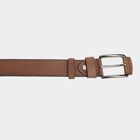 Men's Brown Polyurethane Formal Belt, , small image number null